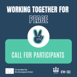 Working together for Peace – Call for Participants in Belgium